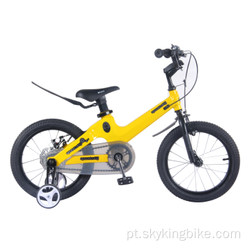 Bicicleta infantil bicicleta com freio a disco, liga de magnésio